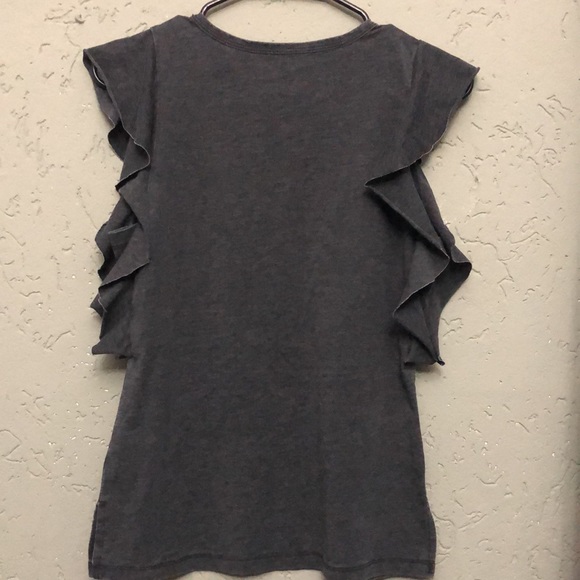Time and Tru Ruffle Sleeve Top, Size Small - Picture 2 of 2